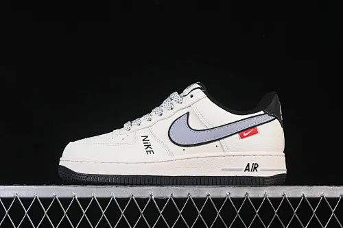 All Categories Nk Air Force 1 Air Force Series Nk Air Force 1 Low Air Force Low Nike Air Force 1'07 Low Beige Gray Black Letters Air Force One Low Casual Shoes JS8028-018